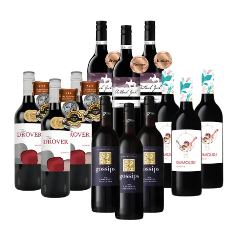 Best of Red Mixed Dozen | Wine of Australia (12 Bottles) Bottle n Barrel
