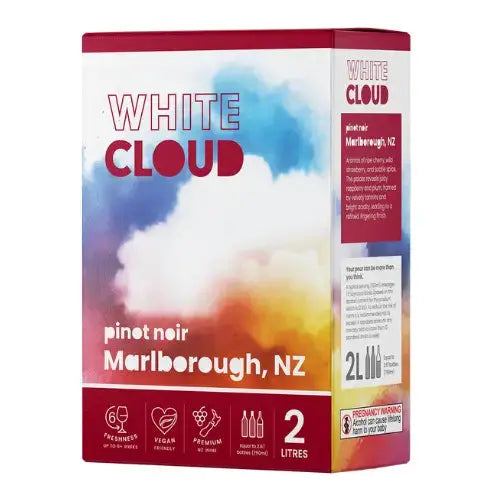 White Cloud Marlborough NZ Pinot Noir 2Ltr Cask (3 pack) Bottle n Barrel